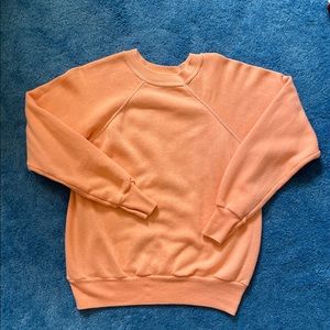 Vintage Ultra Sweats by Pannill Peach Light Pink Neon Sweatshirt M Medium